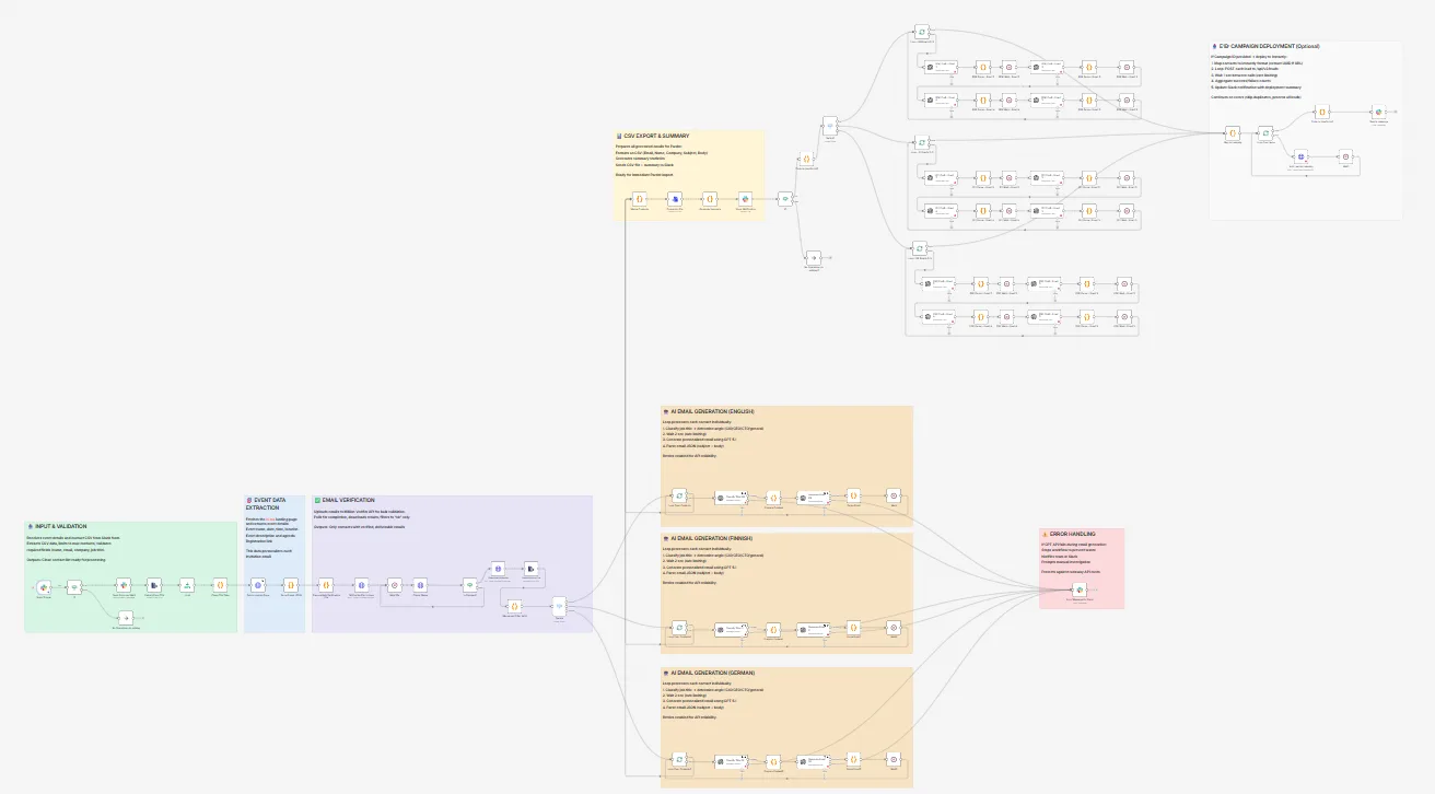 N8N workflow: event invitation